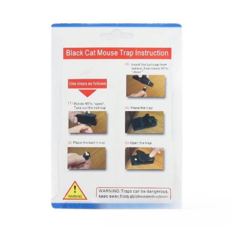 Trampa para ratones de plástico, 1 unidad, trampa para ratones doméstica, exterminador, tablero adhesivo, jaula para ratones_voghion.com