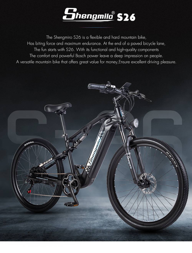 S26 Elektrisches Mountainbike für Erwachsene, 27,5 Zoll, 500 W, bürstenloser Motor, 48 V, 17,5 Ah, Elektrofahrrad, 42 km/h Höchstgeschwindigkeit, Elektrofahrräder für Erwachsene_voghion.com