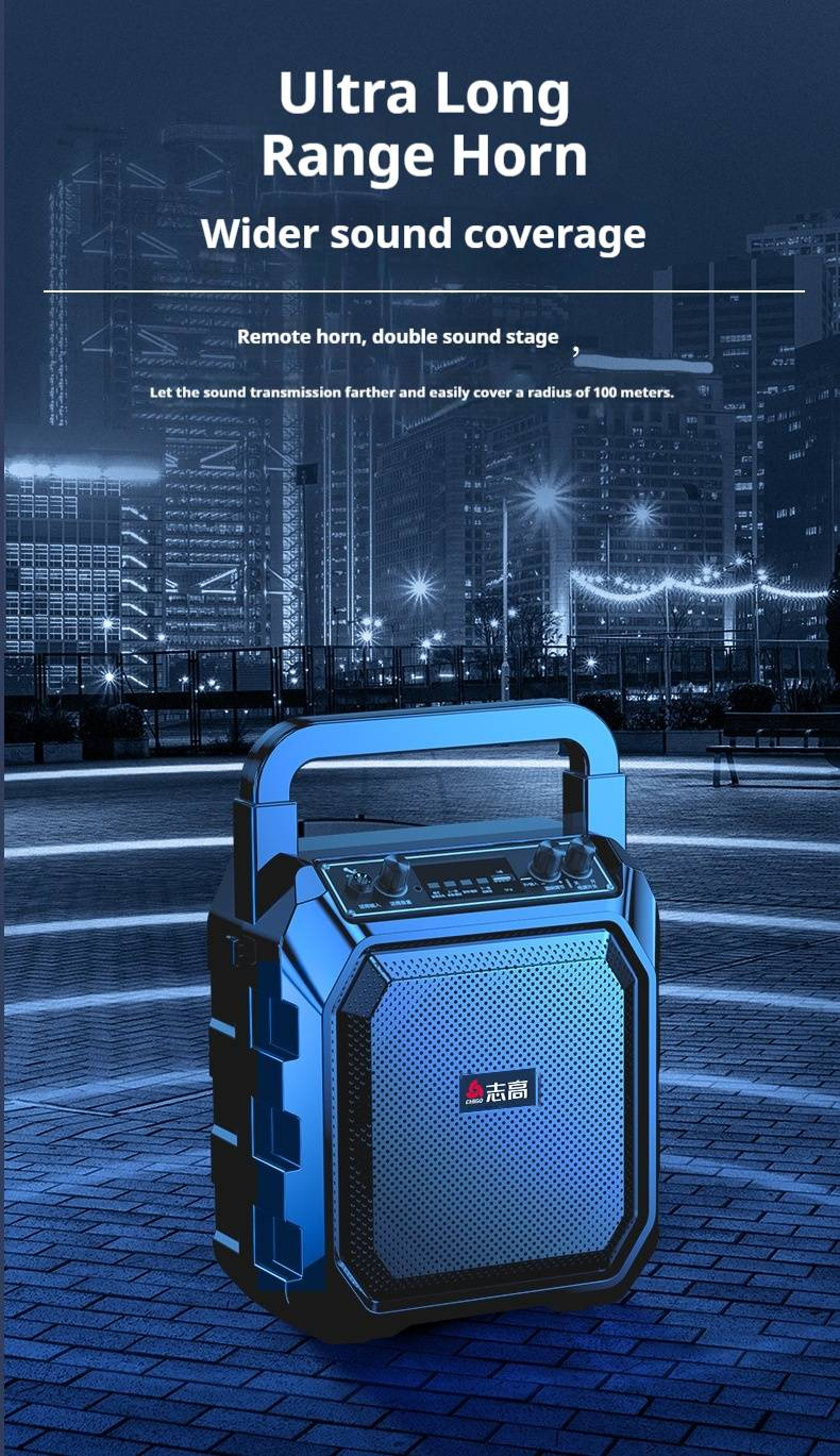 Taşınabilir Bluetooth Hoparlör - Derin Baslı Yüksek Güçlü Açık Hava/Ev Hoparlörü (Yüksek Ses, Uzun Pil Ömrü, Su Geçirmez Tasarım)_voghion.com
