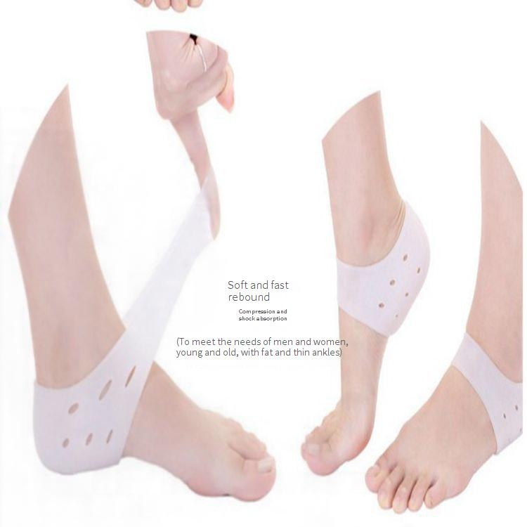 Protezione per tallone in silicone per dolore al tallone, uomini e donne, calzini anti-crepa, copertura per tallone, calzini anti-crepa, tipo di copertura_voghion.com