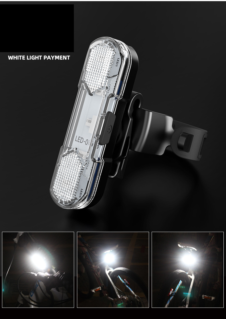 Fahrradrücklicht, Nachtfahr-Sicherheitserinnerungslicht, USB-Schnellladewarnung, Rücklicht, Fahrradausrüstung, Zubehör_voghion.com