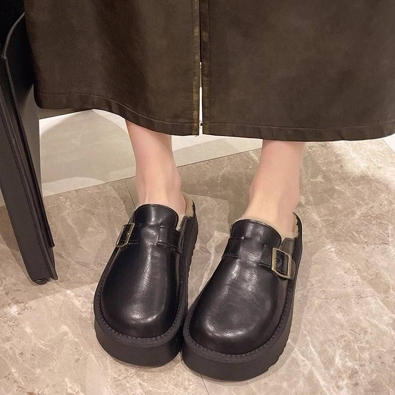 Cotton Slippers Birken Shoes 2025 New Autumn And Winter Half-slipper_voghion.com