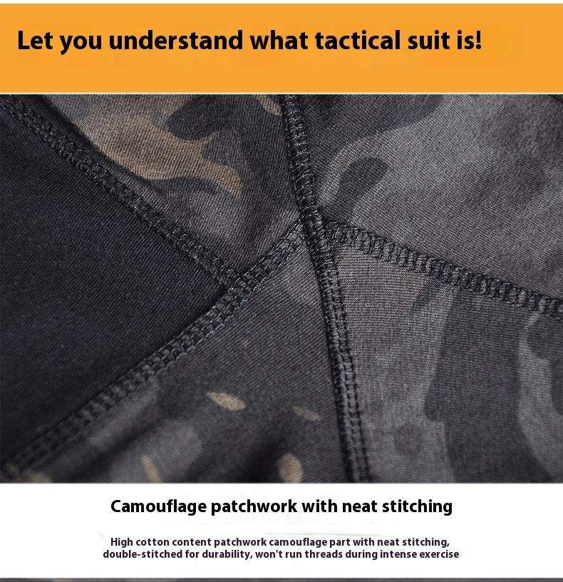 Taktisches Froschanzug-Set für Herren – Militärische Outdoor-Trainingsuniform, atmungsaktive und strapazierfähige Camouflage-Arbeitskleidung mit Knieschützern (mehrere Farben und Größen)_voghion.com