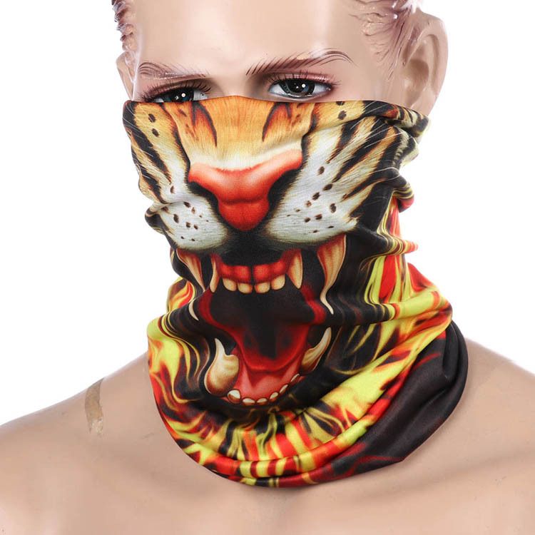 LazyZoom Digital Print Starry Sky Halloween Magic Headscarf Triangle Scarf American National Day Outdoor Cycling Mask_voghion.com