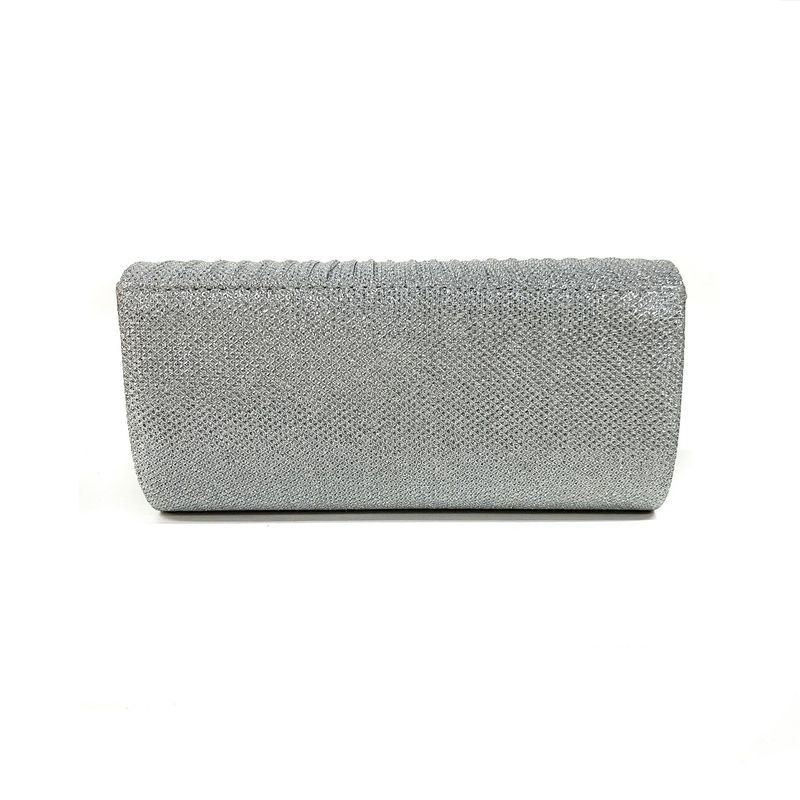 Andralyn Borsa da Cena a Pieghe Lucida da Donna con Tracolla a Catena Staccabile Borsa per Matrimonio, Fidanzamento, Appuntamento, Festa, Abito Formale per Donna_voghion.com