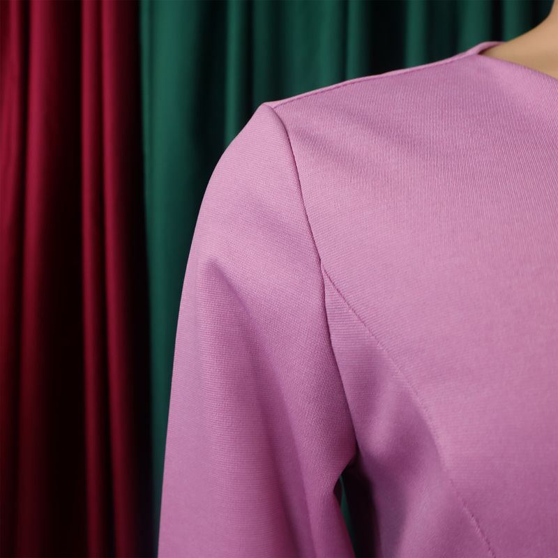 D501 Damenbekleidung 2024 neues einfarbiges hüftumarmendes OL-Bleistiftrockkleid_voghion.com