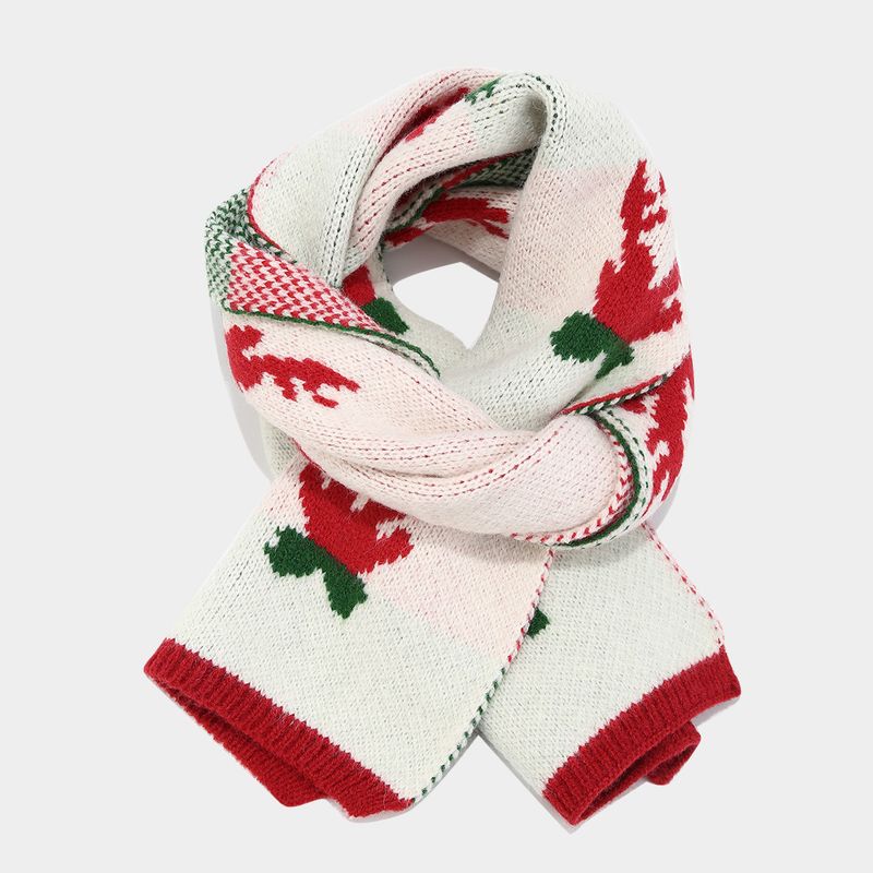 Set di tre pezzi con sciarpa, cappello e guanti a forma di corna di renna a tema natalizio, set di cappelli invernali alla moda e caldi, disponibile in magazzino._voghion.com