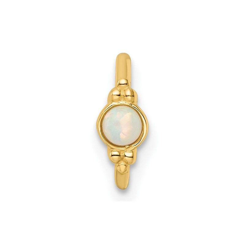 14k 18 Gauge Created Opal Cartilage Ring_voghion.com