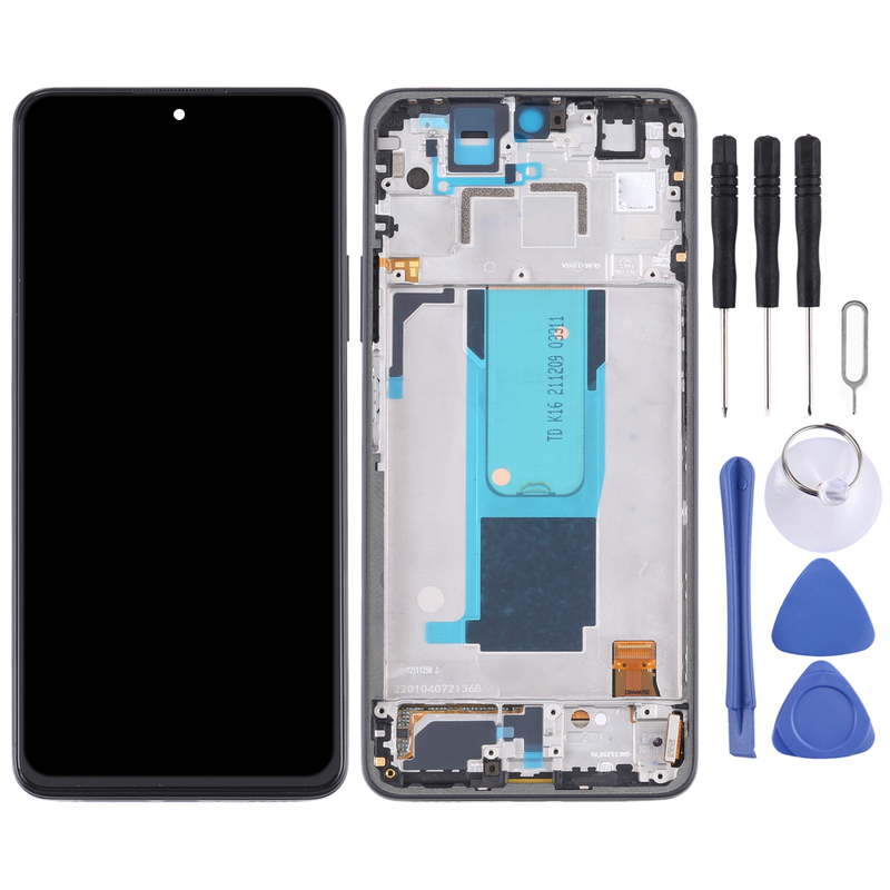 Écran LCD d'origine et numériseur complet avec cadre pour Xiaomi Redmi Note 11 Pro Chine/Redmi Note 11 Pro+ 5G/11i/11i HyperCharge (Noir)_voghion.com