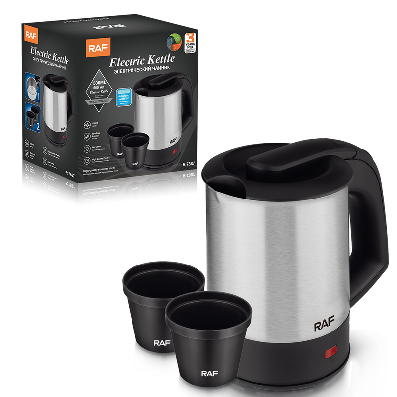 Ηλεκτρικός βραστήρας από ανοξείδωτο χάλυβα ευρωπαϊκού προτύπου με αυτόματη απενεργοποίηση 0,5 λίτρων_voghion.com