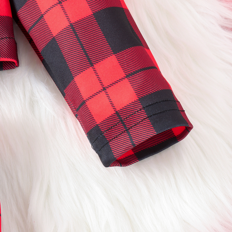 Kinderkleidung, karierte Anzugjacke für Mädchen im Herbst/Winter + karierter Faltenrock mit Hutanzug_voghion.com