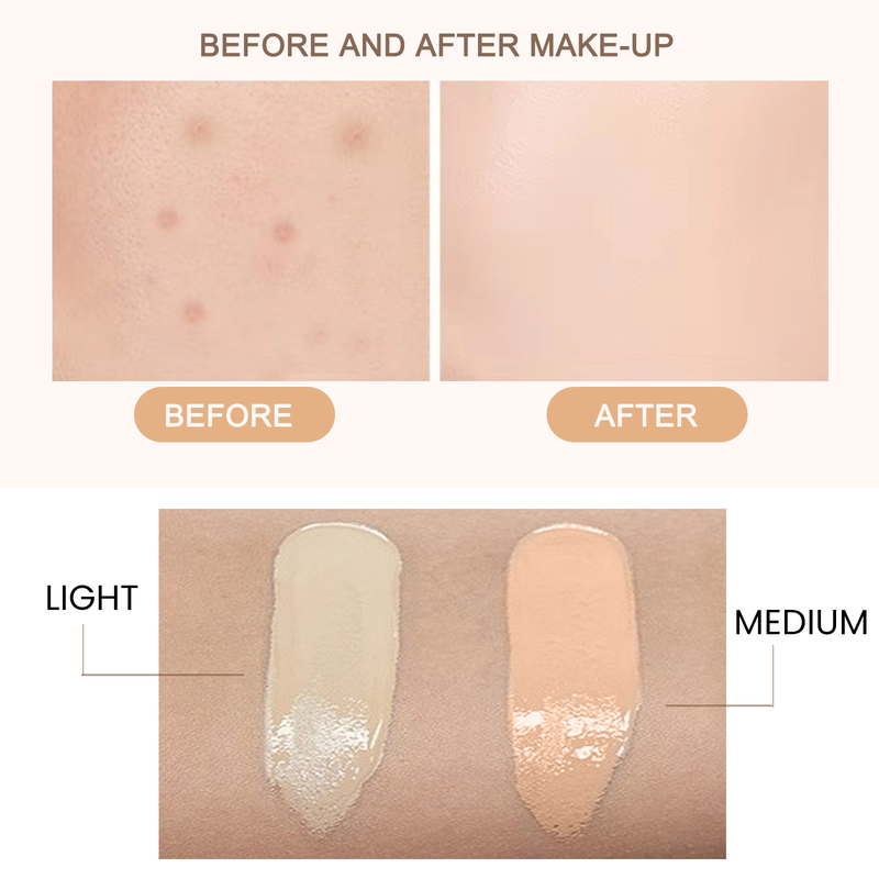 Natürlicher Concealer, wasserfeste Make-up-Reparatur, aufhellende Haut, feuchtigkeitsspendende CC-Creme_voghion.com