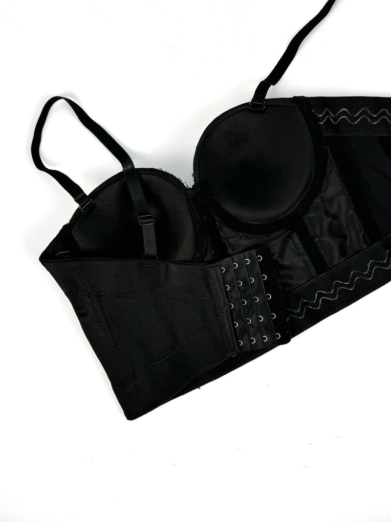 Women's Clothing Shiny Beads Handmade High End Outer Wear Small Camisole Herringbone Bra_voghion.com