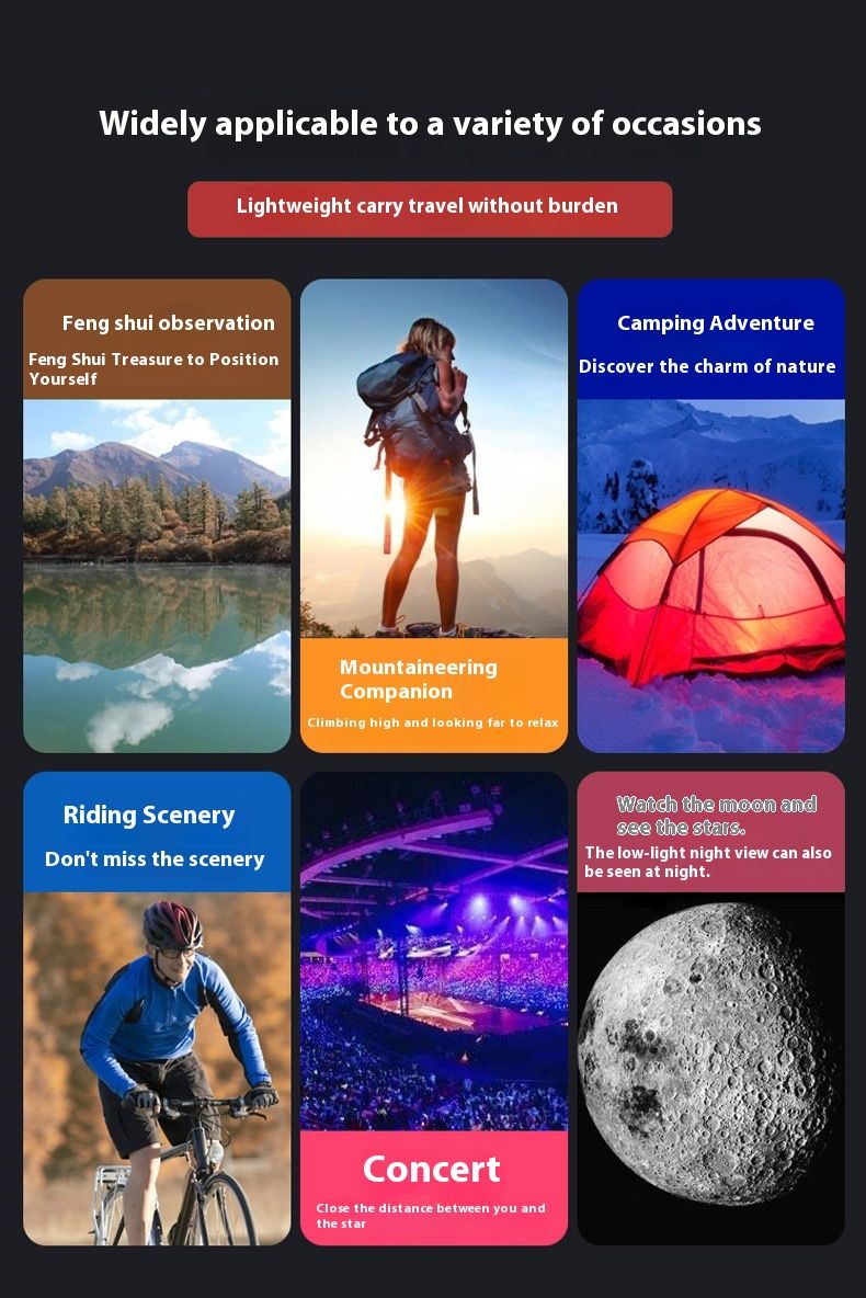 Telescopio monoculare da esterno Telescopio ad alta definizione ad alto ingrandimento 25x75, può essere equipaggiato con la visualizzazione del bersaglio_voghion.com