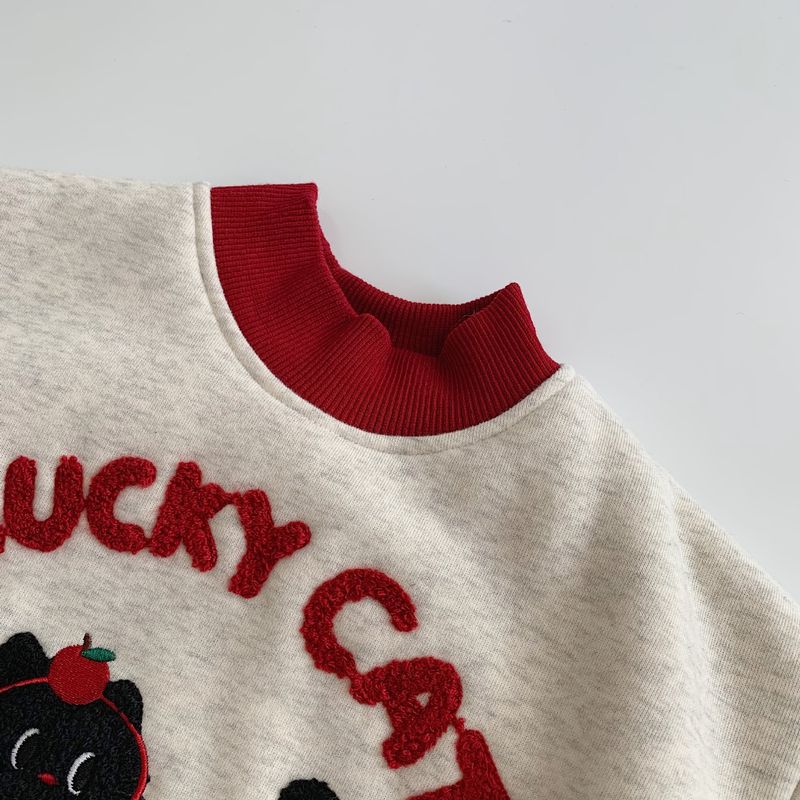 Maglione in pile 2025 Inverno Nuovo per ragazzi e ragazze, collo alto, stile straniero_voghion.com