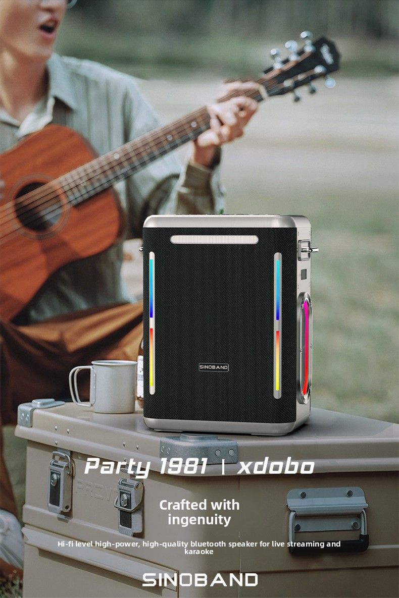 【Alta qualidade】 Xidobao Xdobo Party 1981 Bluetooth 300W de alta potência para karaokê doméstico e transmissão ao vivo para ambientes externos_voghion.com
