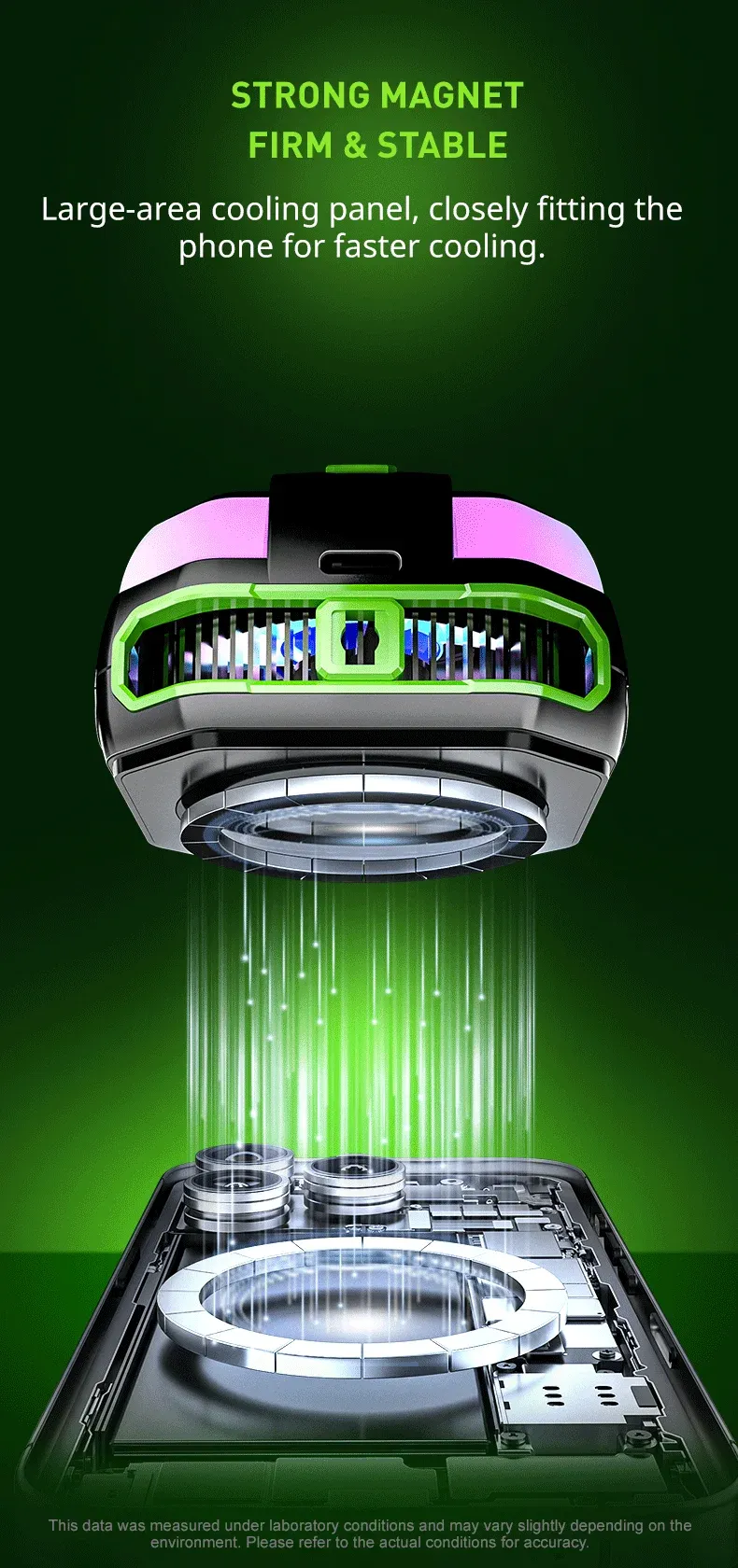 5 PRO Handykühler, magnetischer Halbleiter-Lüfter, Kühler für iPhone Xiaomi POCO, für PUBG-Gaming-Kühler_voghion.com