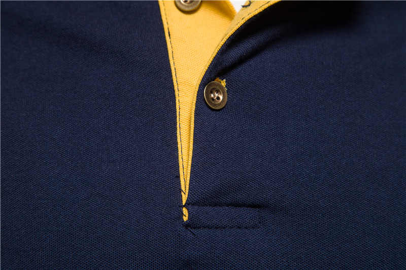 Erkek giyim Yaka spor erkek pamuklu POLO gömlek Moda rahat erkek işlemeli kısa kollu tişört_voghion.com