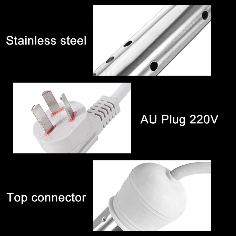 Boiler electric plutitor 2000W/2500W/3000W Element de încălzire pentru baie din oțel inoxidabil se încălzește până la 220V_voghion.com