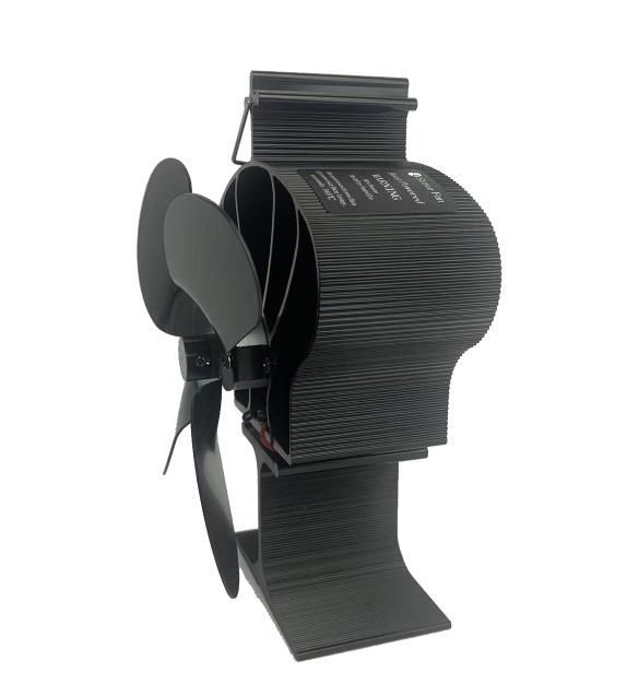 Fireplace Fan Stove Fan Crown Small I-shaped 4 Leaves - Durable High Temperature Resistant No Power Consumption_voghion.com