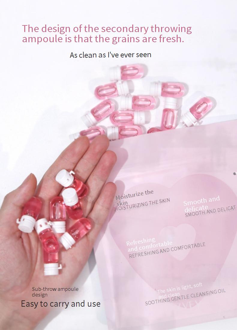Gesichtspeelings und -polituren Sanftes Reinigungsöl ohne Reizung und spendet Feuchtigkeit Tiefenreinigendes Make-up-Entferneröl auf Pflanzenbasis _voghion.com