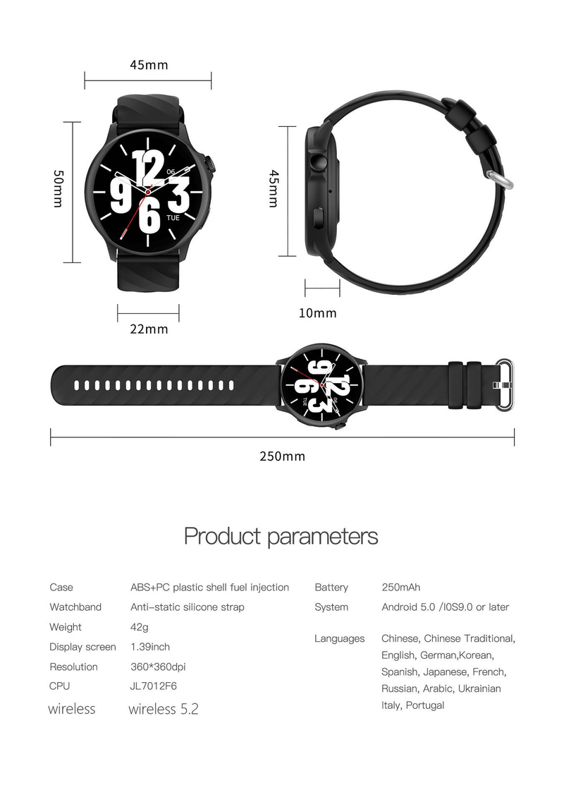 Z138 Akıllı Saat Bluetooth Arama Kalp Atış Hızı Kan Basıncı Kan Oksijen İzleme Adım Sayımı Su Geçirmez Bileklik_voghion.com