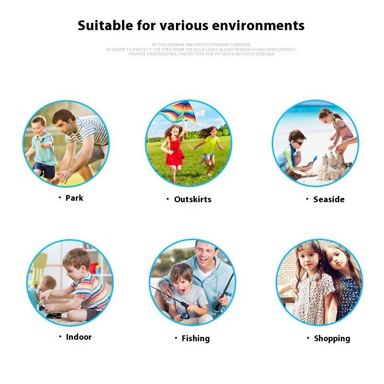 Occhiali da sole per bambini da 3 a 10 anni con protezione UV400, accessori estivi per spiaggia, piscina, compleanno, laurea, feste._voghion.com