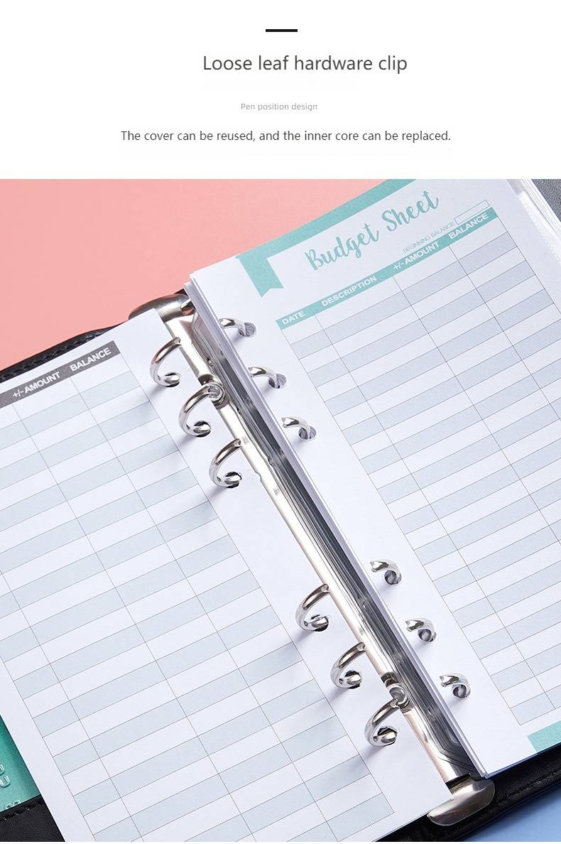 Premium-A6-Lederordner mit 8 Reißverschlusstaschen – Budgetplaner, Geld-Organizer, Quittungs- und Dokumentenhalter für Reisen und Büro_voghion.com
