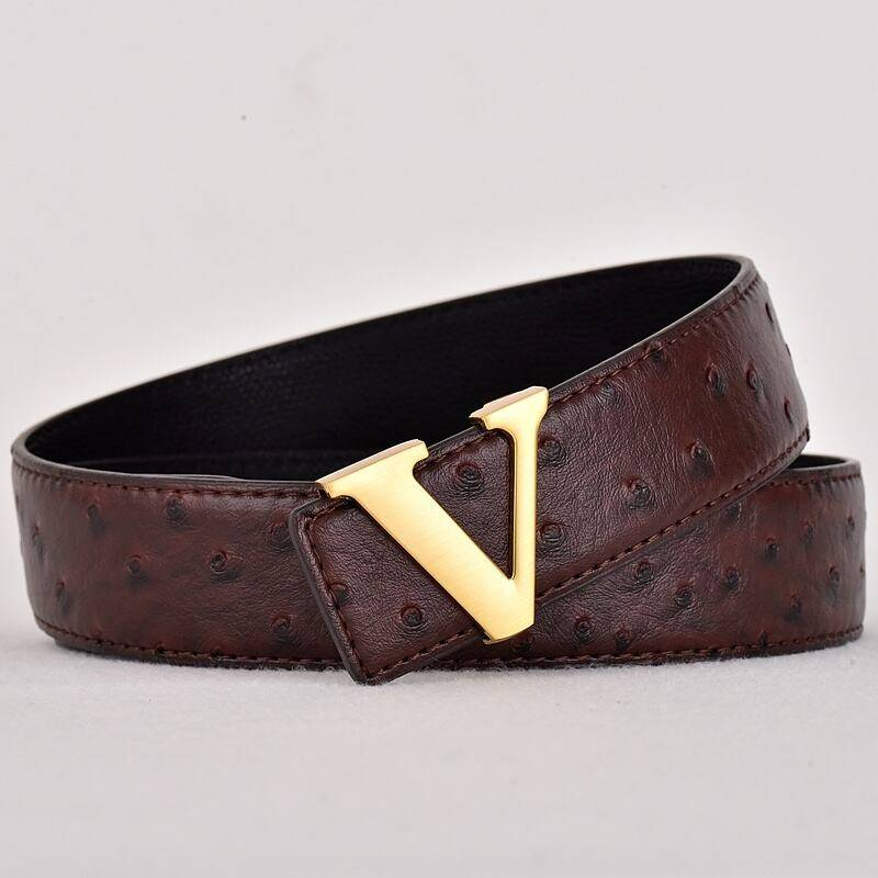 Curele de înaltă calitate Curele de lux ușoare Trend Business Fashion Curele pentru bărbați și femei_voghion.com
