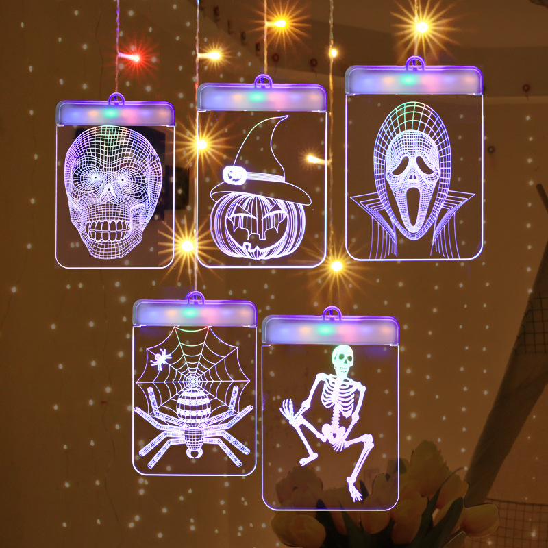 Luci a LED per Halloween, 100 luci a LED per decorazioni per feste, luci a colori cangianti per interni ed esterni alimentate tramite USB per zucca,_voghion.com