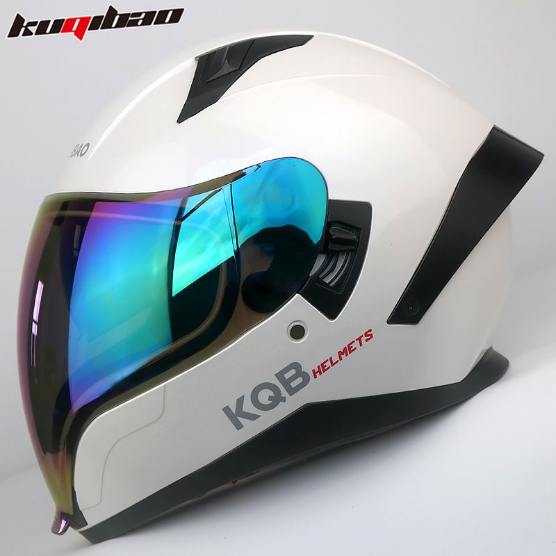 KQIBOO Çift Vizörlü Motosiklet Tam Yüz Kaskı, İçme Sistemi, 3C Sertifikalı, Hafif, Bluetooth Interkom Uyumlu_voghion.com