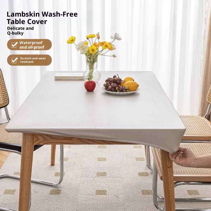 Nappe en PVC de qualité supérieure – Antidérapante et résistante aux rayures, nappe rectangulaire moderne et minimaliste pour salle à manger/bureau (12 couleurs, 13 tailles)_voghion.com