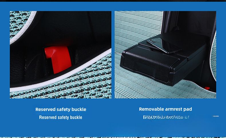 Jastuk za autosjedalicu Ljetna svilena jednodijelna navlaka za autosjedalicu Ventilirana trodijelna prostirka za kamion za sva godišnja doba_voghion.com