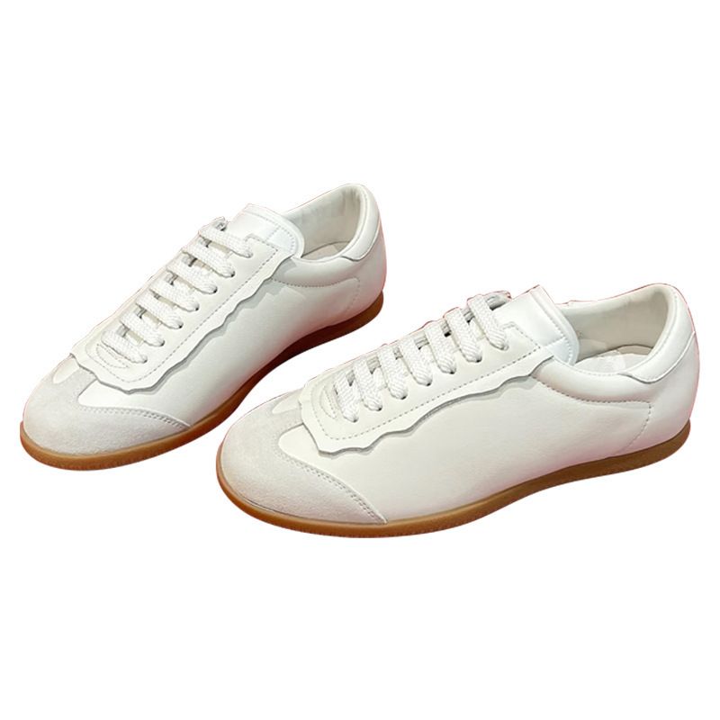 Das Fußgefühl ist zu gut ~ 2025 Neue Ballett-Stil Deutsches Training Casual Sports Kleine weiße Brettschuhe_voghion.com
