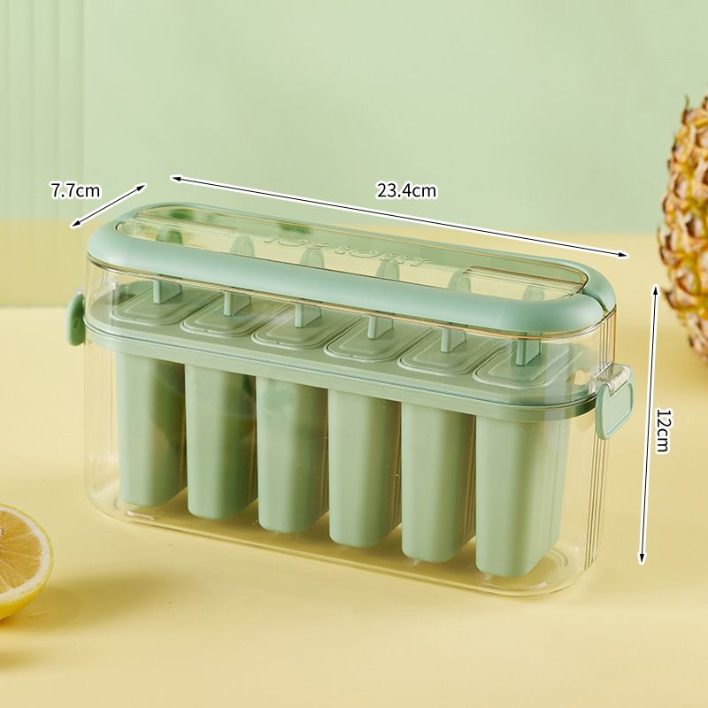 Ice Grid Ice Cube Mould Press Silicone Ice Grid Ice Hockey Plastic Portable Large Capacity Refrigerator Frozen Ice Cube Box Ice Box_voghion.com