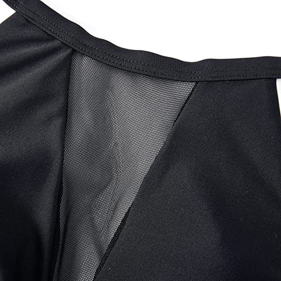 Costume da bagno da donna alla moda con spacco sul corpo, bikini versatile_voghion.com