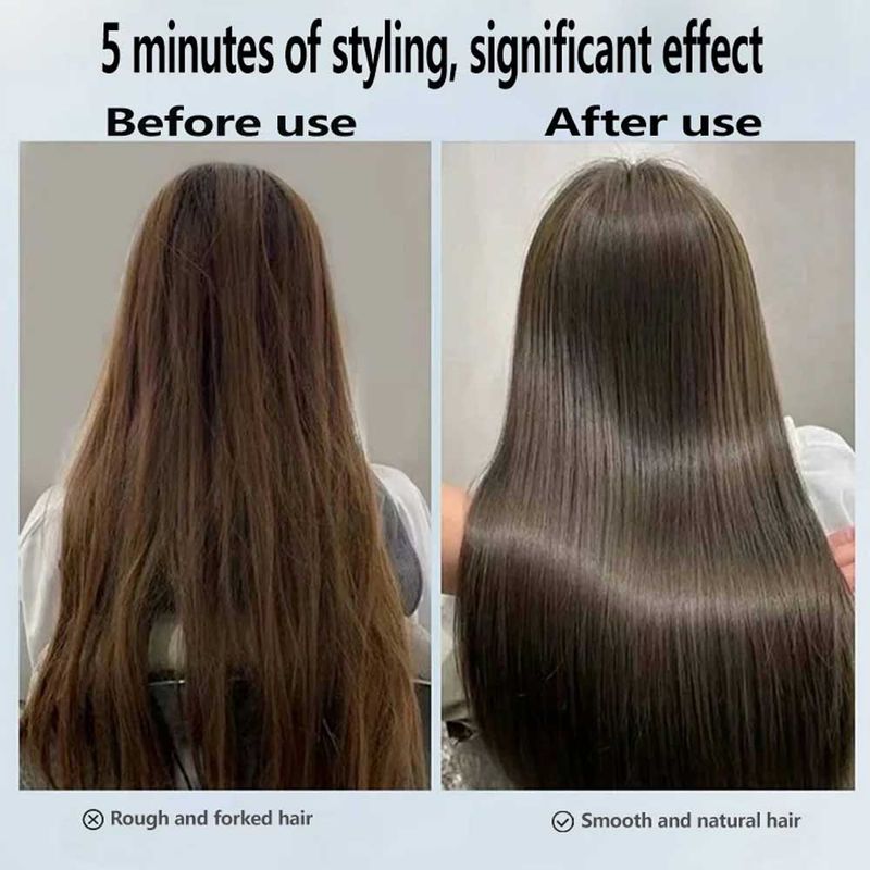 Professional 2-in-1 Hair Dryer And Straightener Negative Ion Iron Long Lasting Styling Tool Wet And Dry Straightener_voghion.com