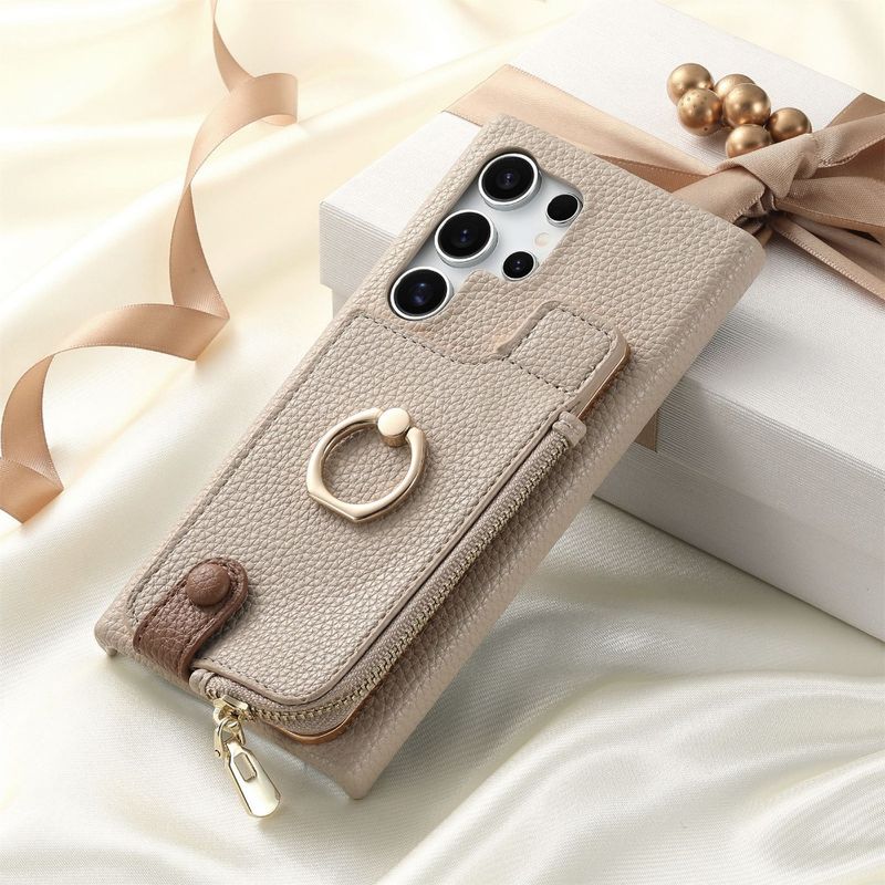 Telefon Kılıfı Samsung Galaxy S23 FE S25 S24 Plus S22 S21 Ultra A15 A25 A35 A55 A05 A06 A16 A36 Cüzdan Kart Yuvası Deri Kılıf_voghion.com