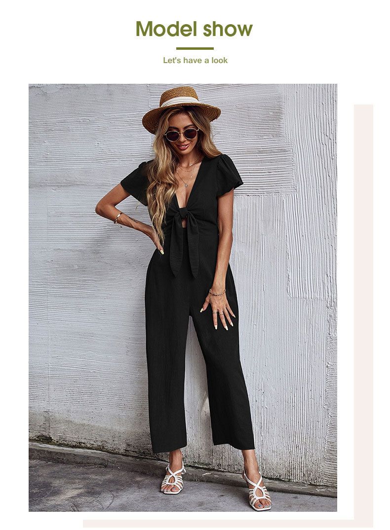 Neun-Punkt-Hose mit weitem Bein 2023 Sommer Lässiger Pendler-Overall mit ausgehöhlten Riemen_voghion.com