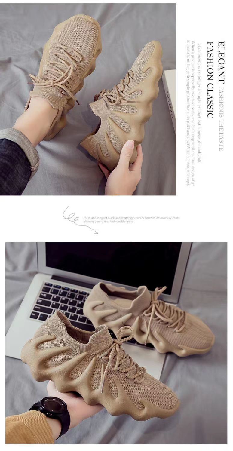 Mænds og kvinders sokker Sko 450 Trendy Sko Sommer 2023 Stil Octopus Åndbar Mesh Flyvende Vævet Løbe Sneakers_voghion.com