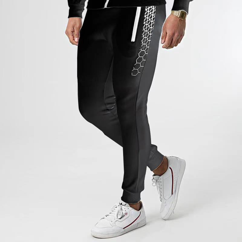 2022 Men's Tracksuit Casual Suit Winter New Brand Splice Jogging Suit Zipper Hoodie + Pants 2PC Suit Men's Sportswear_voghion.com