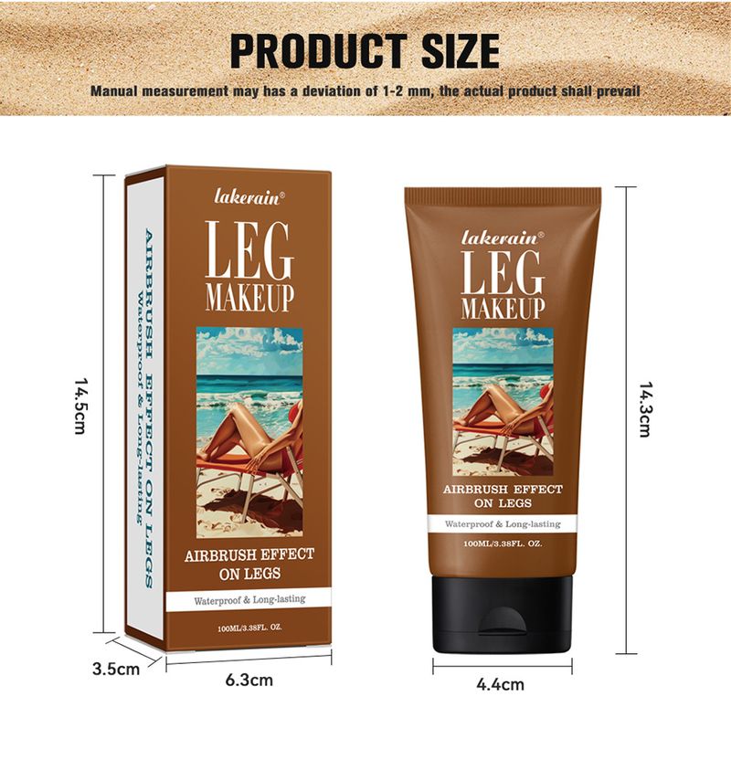 Maquillaje para piernas Lakerain MAQUILLAJE PARA PIERNAS Corrector a prueba de agua Tono de piel uniforme Crema para piernas oscurecedora_voghion.com