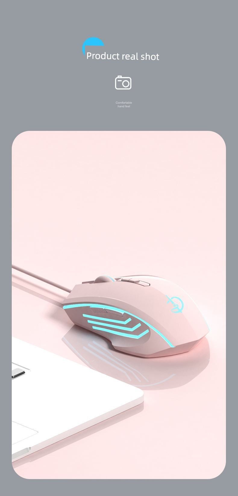 Applicable To Days Selection 5 Notebook Wired Mouse 4 E-Sports 3 Game 2pro Computer Mute Three Charging Office_voghion.com