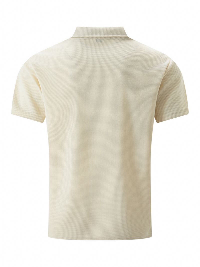 Cotton Linen Hot Sale Men's Short-Sleeved Shirts Summer Solid Color Turn-down Collar Casual Beach Style Plus Size_voghion.com