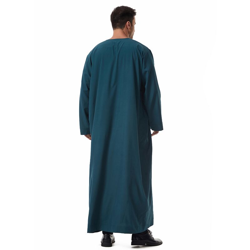 Herrenbekleidung Robe Langarm Spitze Langes Kleid Nationalität Kleidung_voghion.com