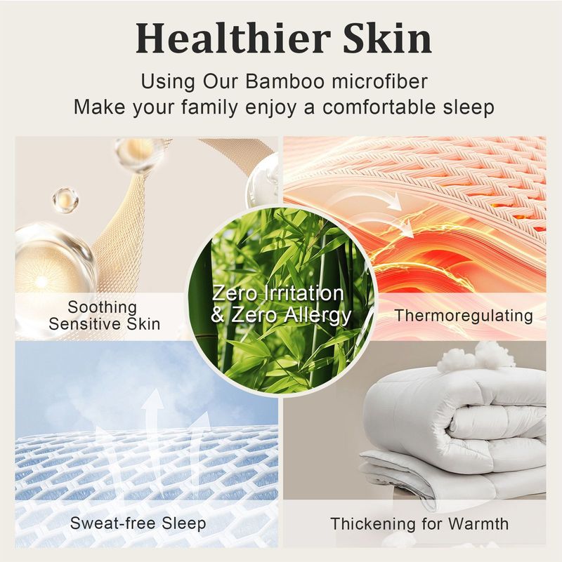 9 Piece Soft All-Season Washed Microfiber Cover Set , Queen/King/Calking Bedding Set With Pillowcases,Bedspread Print Curtains & Solid Curtains,Print, Moisture-Wicking, Soft ,Cooling, Easy Care_voghion.com