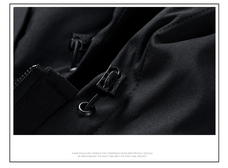 Men's Coat Spring And Autumn Hooded Loose Jacket Solid Color Loose Casual Blouse_voghion.com