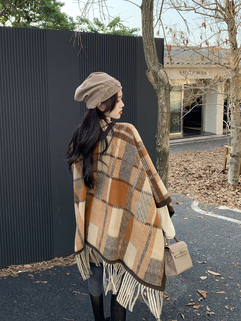 The new big designers light luxury trend of women's cashmere embroidery autumn and winter versatile scarf warm large scarf_voghion.com