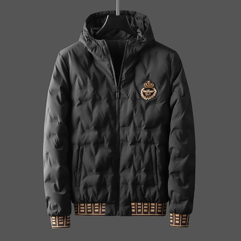 Veste à capuche en coton pour homme, vêtement d'hiver épais et chaud, deux pièces, style décontracté, collection haut de gamme_voghion.com