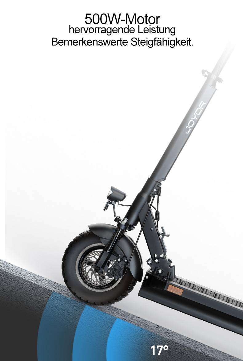 JOYOR Y8-S 10" kokoontaittuva sähköskootteri 500W moottori 48V 26Ah akku ABE-sertifikaatilla_voghion.com